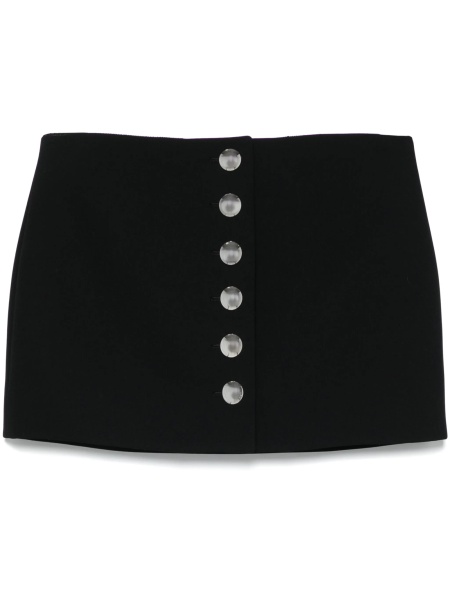 Fusta Khaite neagra din polyester
