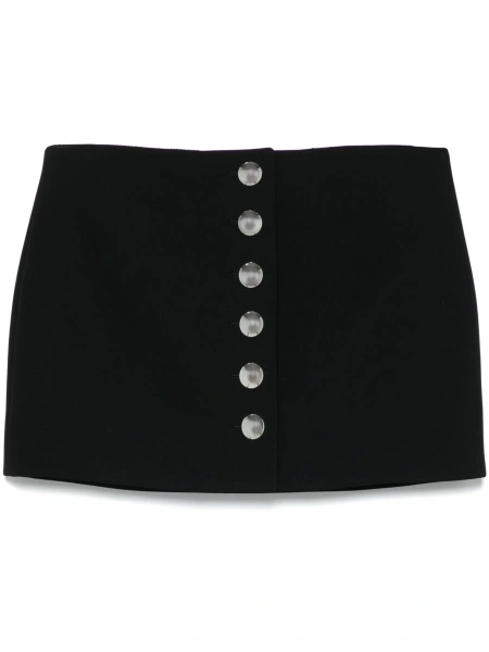 Fusta Khaite neagra din polyester