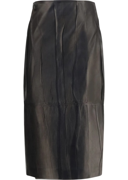 Fusta Midi leather Skirt