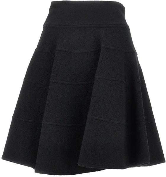 Fusta Wool cloth knee-length skirt