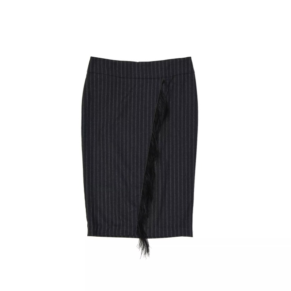 Fuste Brunello Cucinelli Wool Striped Skirt