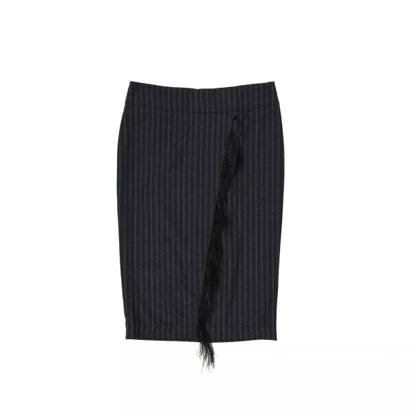 Fuste Brunello Cucinelli Wool Striped Skirt