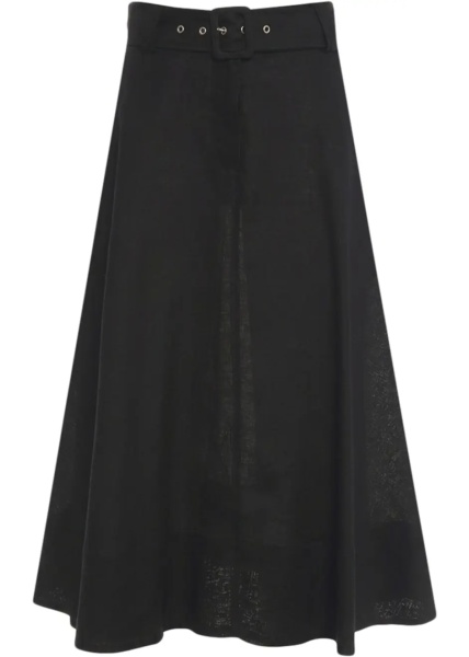 Fuste Linen midi skirt