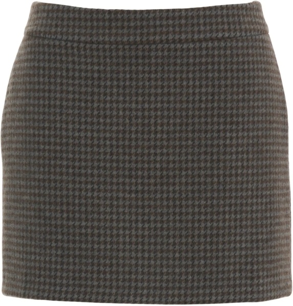 Fuste Miniskirt with checked pattern