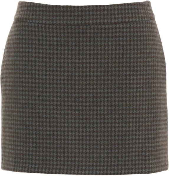 Fuste Miniskirt with checked pattern