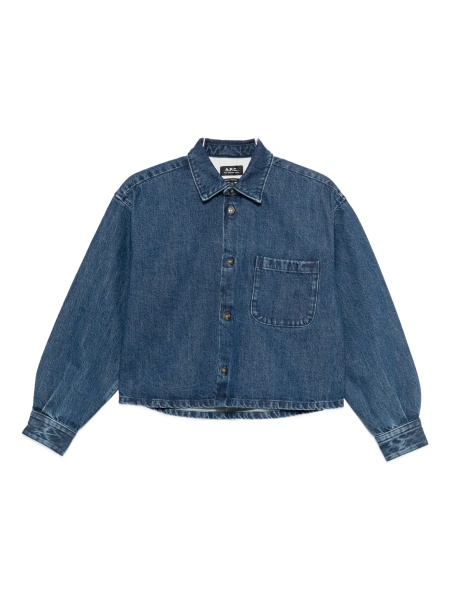 Geaca de blugi A.P.C. albastra