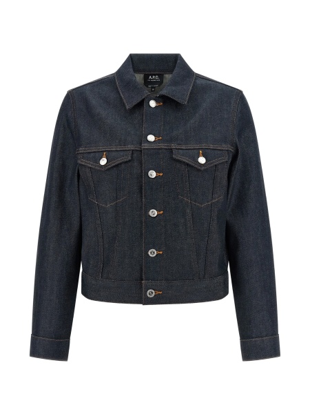 Geaca de blugi A.P.C. albastra
