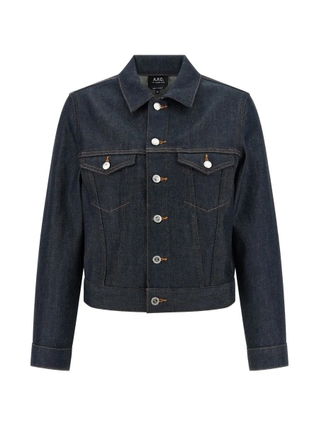Geaca de blugi A.P.C. albastra