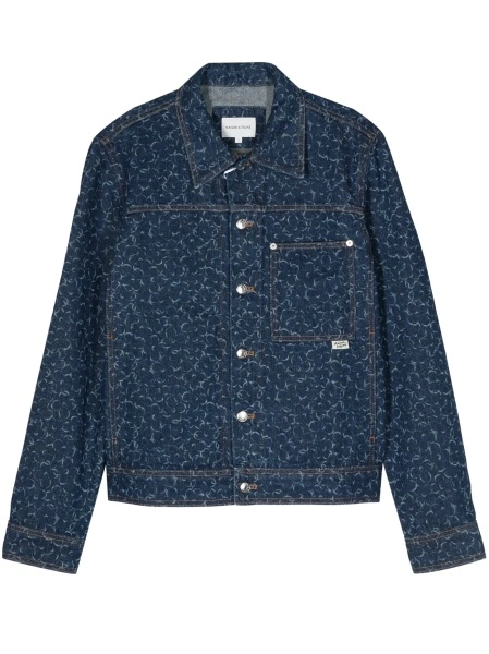 Geaca de blugi MAISON KITSUNÉ albastra