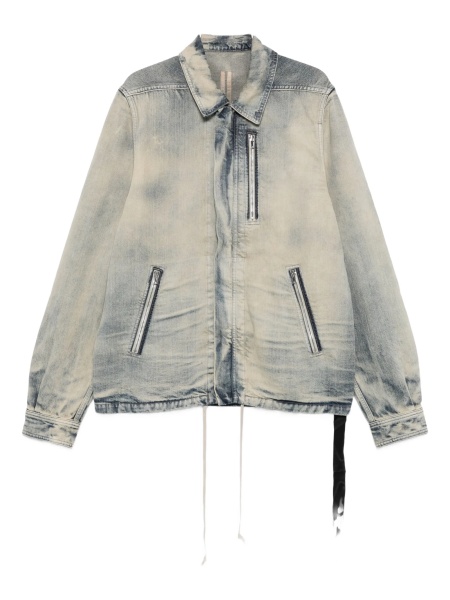 Geaca de blugi Rick Owens albastra din bumbac