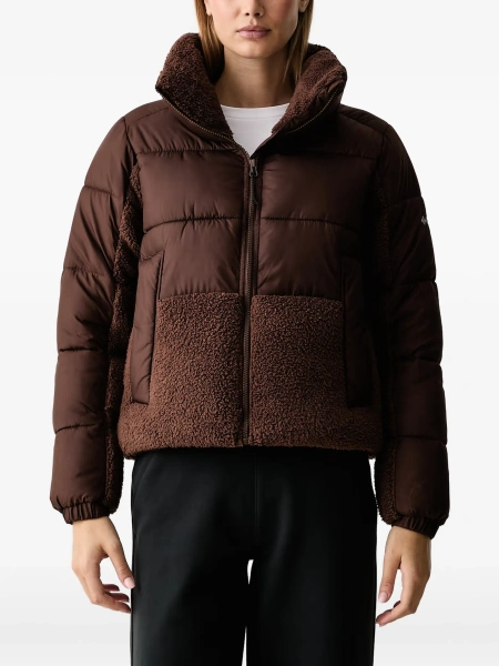 Geaca de iarna Columbia maro din polyester