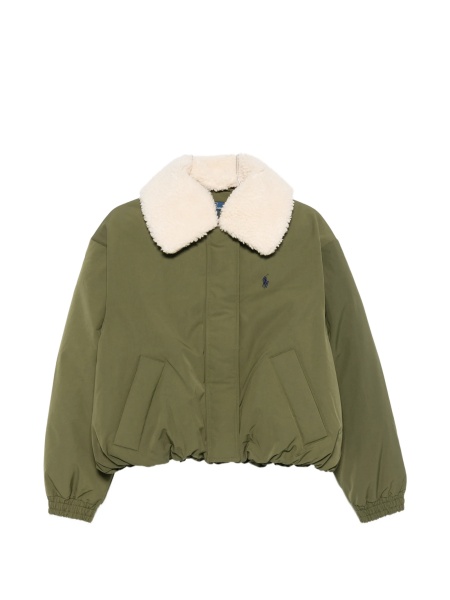Geaca de iarna Ralph Lauren verde din poliester reciclat