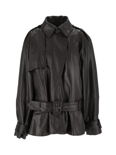 Geaca de Piele BIKER LEATHER JACKET Mol� (Oversized fit)