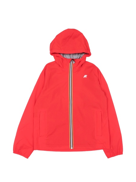 Geaca de ploaie K-WAY KIDS rosie din polyester si poliuretan