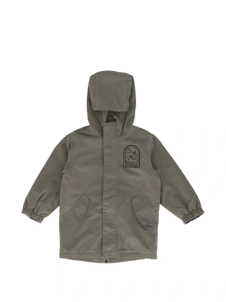 Geaca de ploaie Stella McCartney verde din lana si bumbac