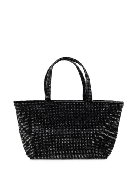 Geanta de mana Alexander Wang neagra din bumbac