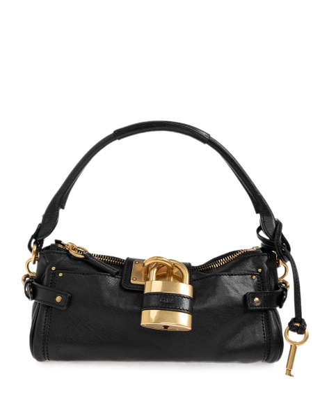 Geanta de mana Chloe neagra din piele