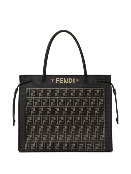Geanta de mana Fendi neagra din polyester