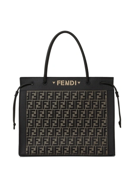 Geanta de mana Fendi neagra din polyester