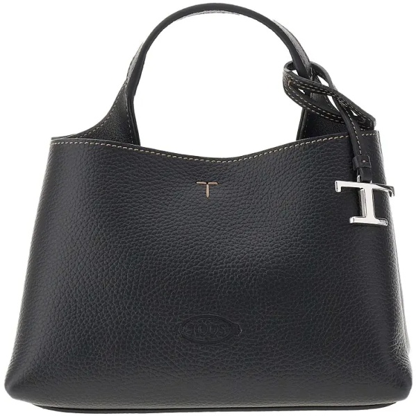 Geanta de mana Grain leather micro shopping bag