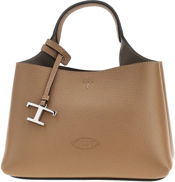 Geanta de mana Grained leather micro shopping bag