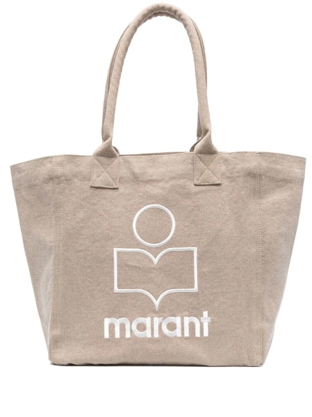 Geanta de mana Isabel Marant neutra din bumbac