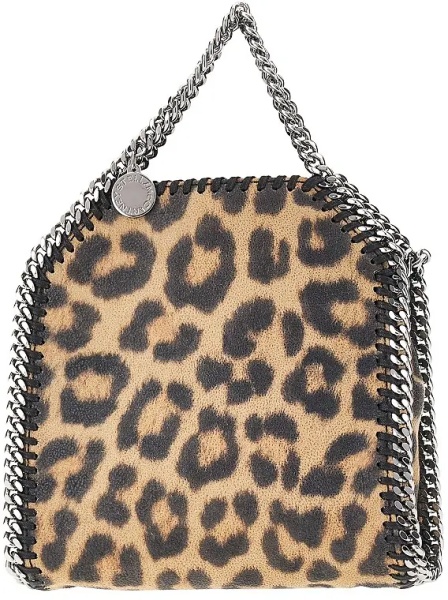 Geanta de mana Leopard-print 'Tiny Falabella' bag