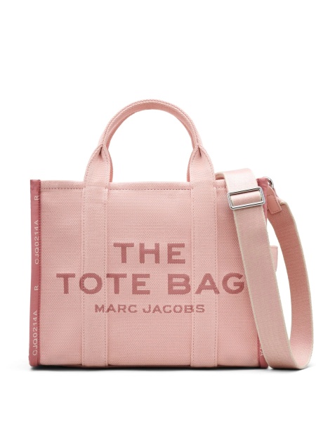 Geanta de mana Marc Jacobs roz din bumbac si polyester