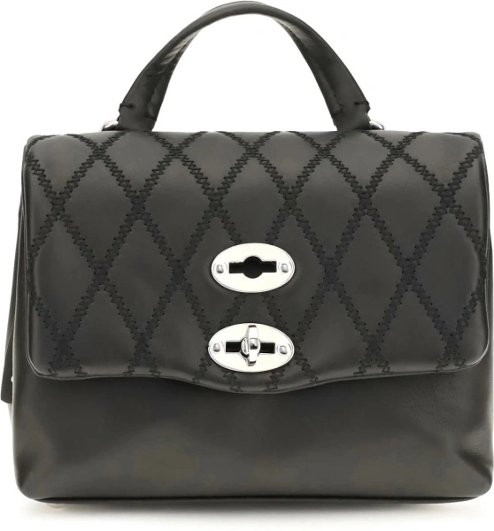Geanta de mana Mini Postina Tramè leather Top Handle Bag