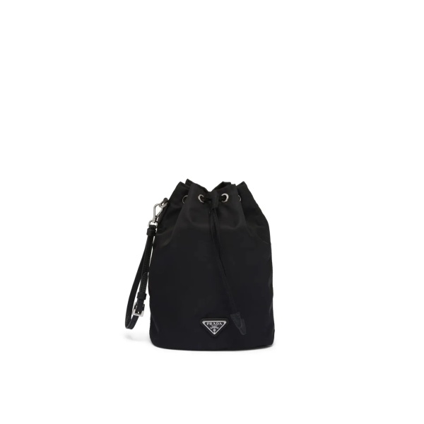 Geanta de mana Prada Nylon and Leather Drawstring Pouch