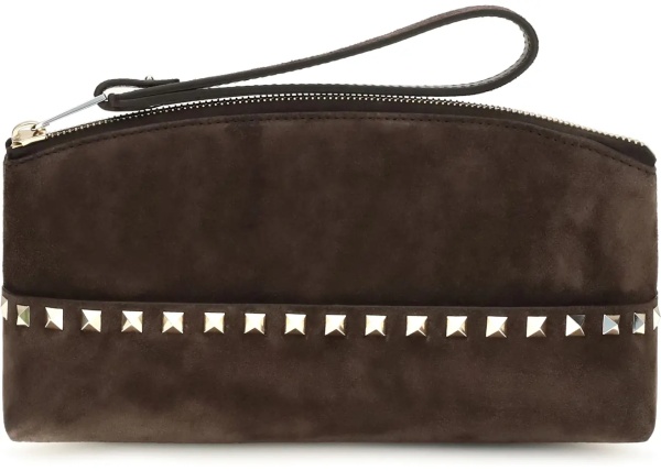 Geanta de mana Rockstud suede Pouch