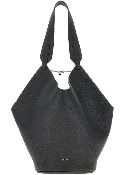 Geanta de mana Small leather 'Lotus' tote bag