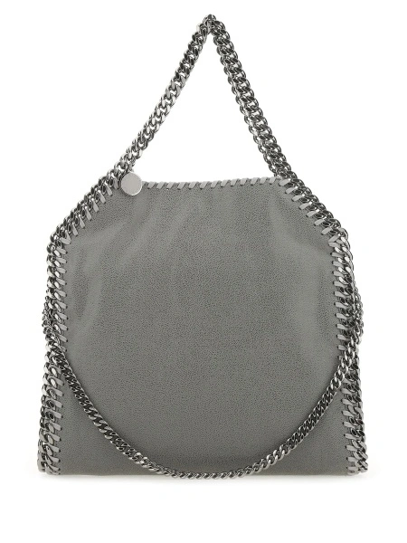 Geanta de mana Stella McCartney falabella gri din poliester reciclat si polyester