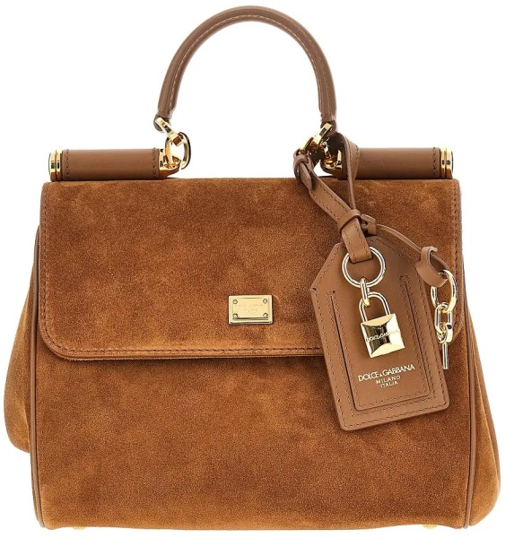 Geanta de mana Suede leather 'My Sicily' bag