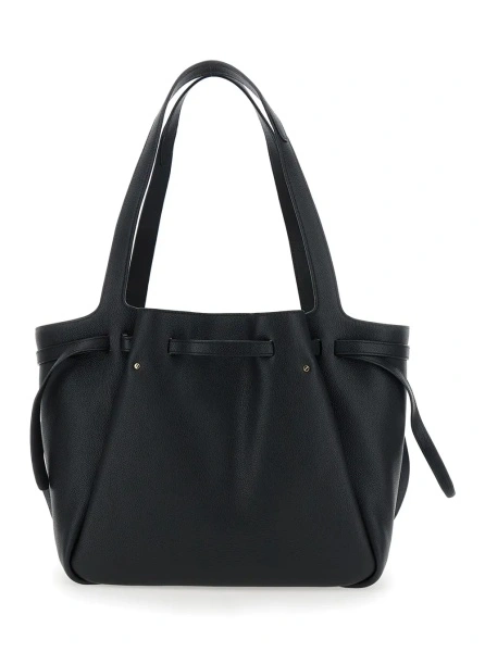 Geanta de mana Tory Burch neagra din piele 'Romy'