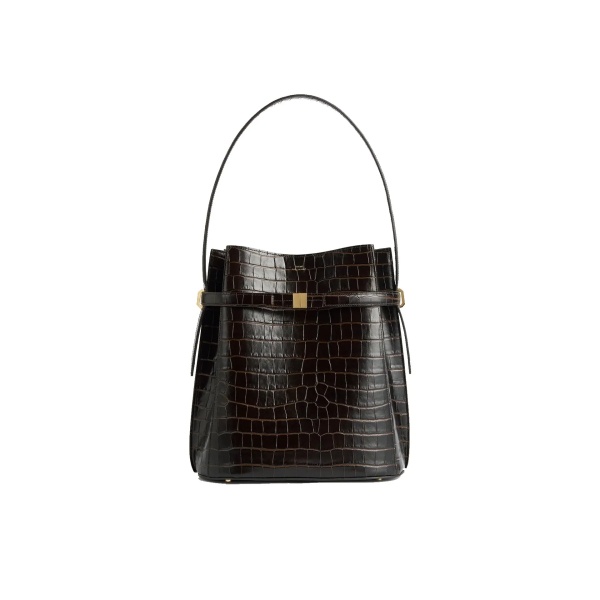 Geanta de mana TOTÊME Toteme Croc-Embossed Bucket Bag