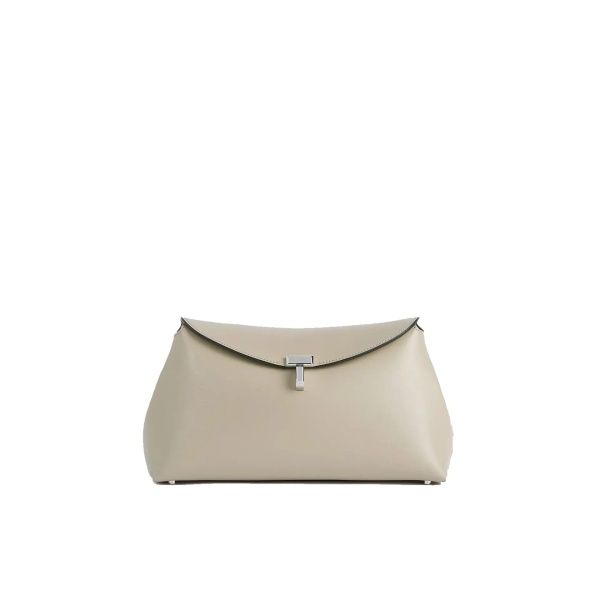 Geanta de mana TOTÊME TOTEME T-lock Leather Clutch Bag