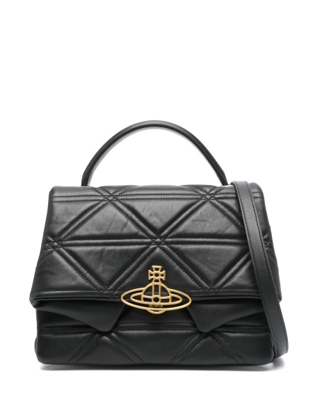Geanta de mana Vivienne Westwood neagra din piele