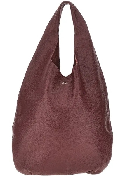 Geanta de umar A.P.C. 'Le Neige' grained leather bag