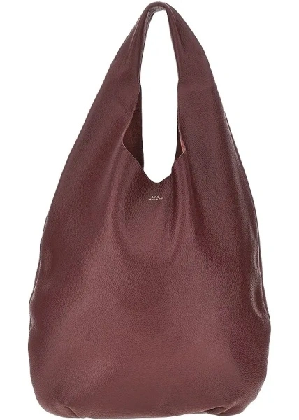Geanta de umar A.P.C. 'Le Neige' grained leather bag