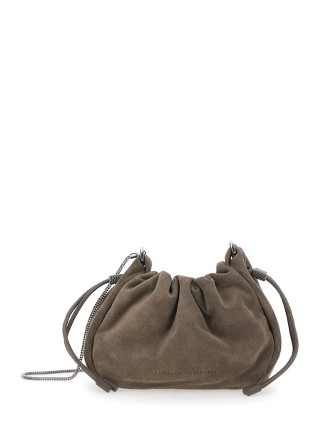 Geanta de umar Borsa Bucket Mellow mini in camoscio