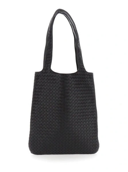 Geanta de umar Bottega Veneta maro din piele 'Veneto'