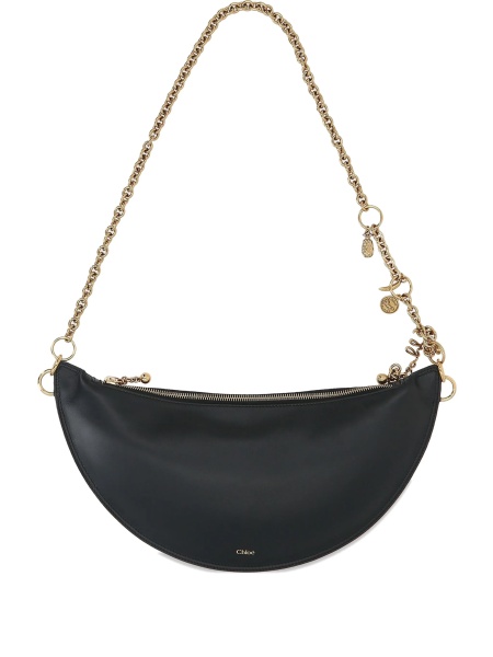 Geanta de umar Chloe neagra din piele