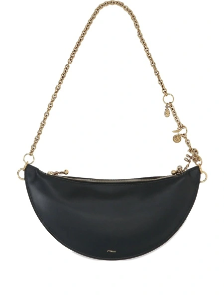 Geanta de umar Chloe neagra din piele