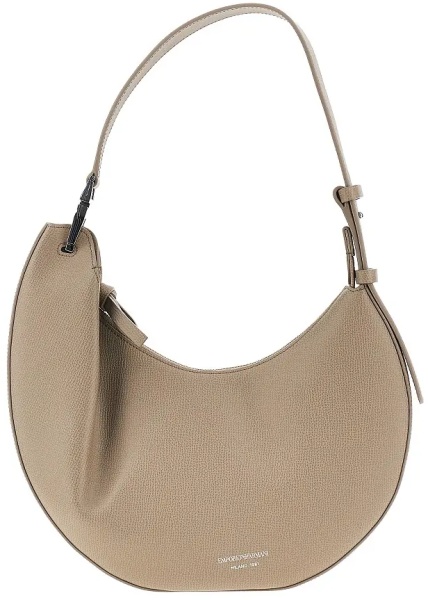 Geanta de umar 'Emporio Armani 1981' grain leather hobo bag