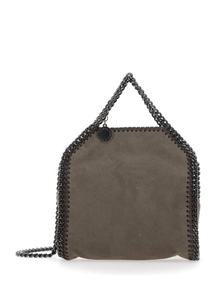 Geanta de umar Falabella Tiny Tote with Tech Fabric in Brown and Unisex