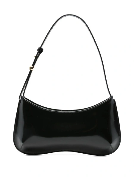 Geanta de umar JACQUEMUS Bisou neagra din piele