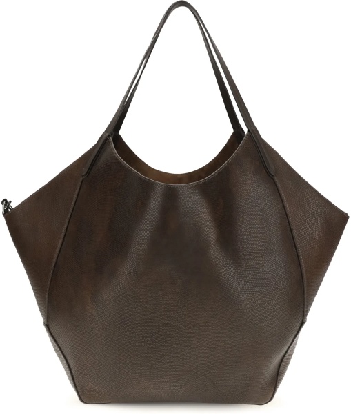 Geanta de umar Leather Shopping Bag with monili detail