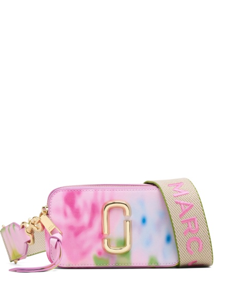 Geanta de umar Marc Jacobs snapshot roz din poliuretan si piele