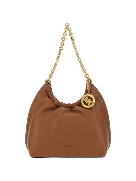 Geanta de umar Michael Kors maro din piele